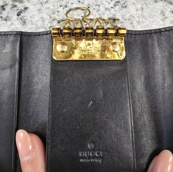 Gucci Black Leather Key & Card Holder - Picture 3 of 5